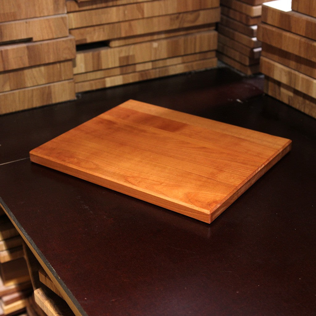Solid Cherry Cutting Board detail view