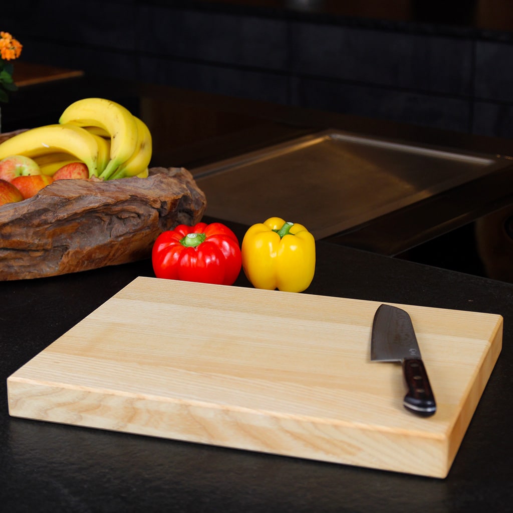 Solid Ash Cutting Board detail view