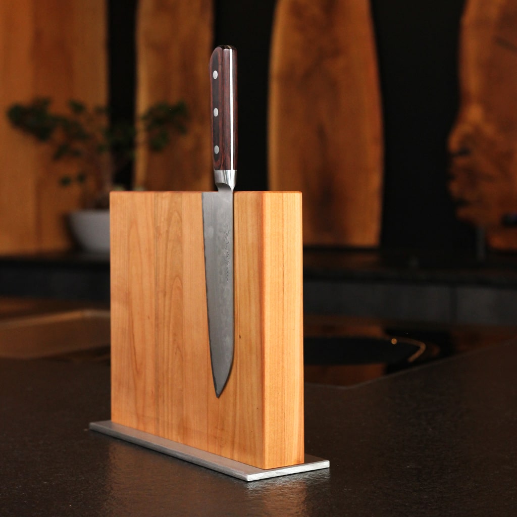 Cherry Magnetic Knife Block Classic