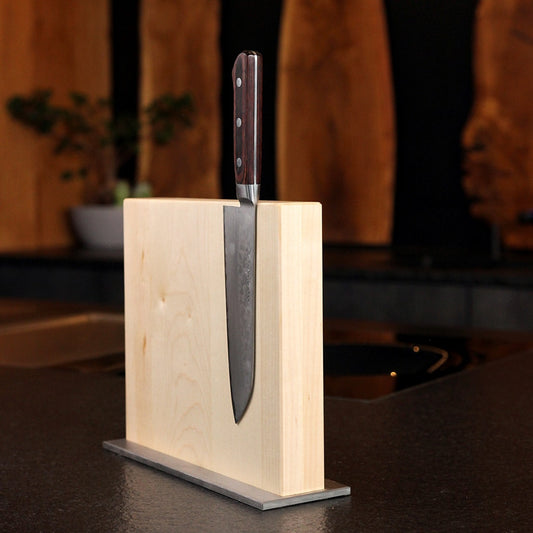 Maple Magnetic Knife Block Classic