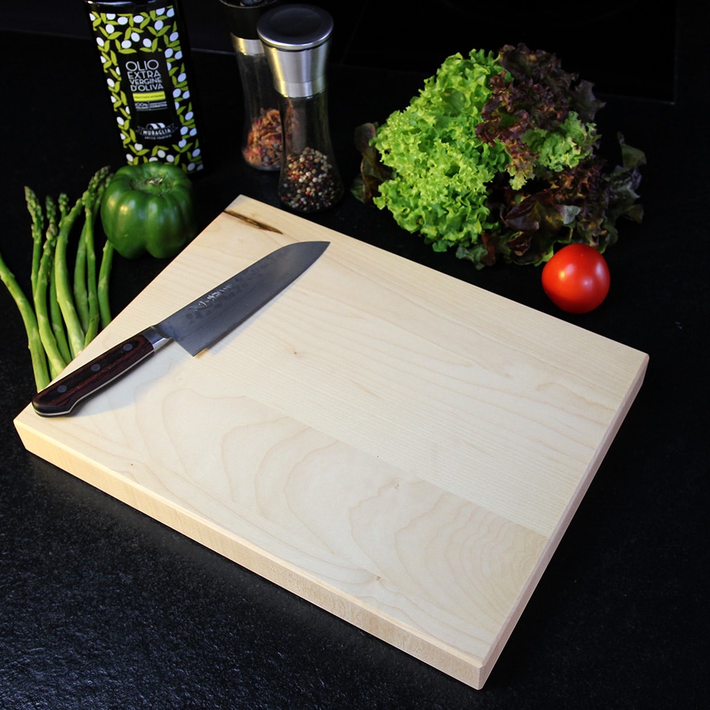 Solid Maple Cutting Board detail view