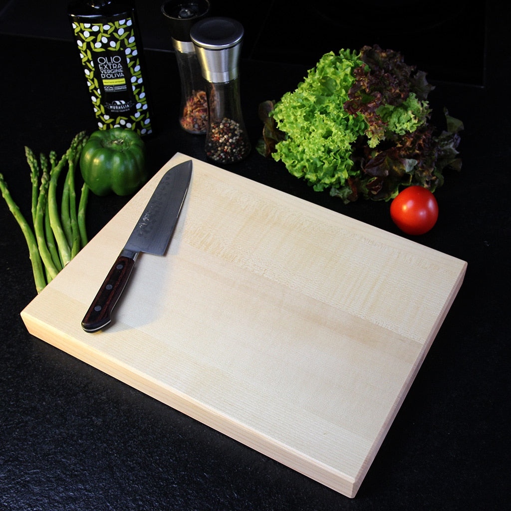 Solid Birch Cutting Board detail view