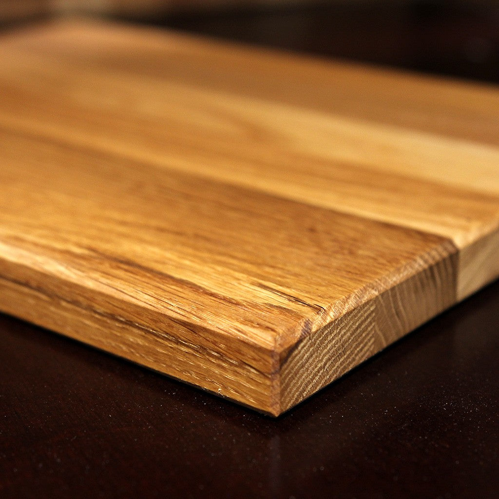 Solid Oak Cutting Board detail view