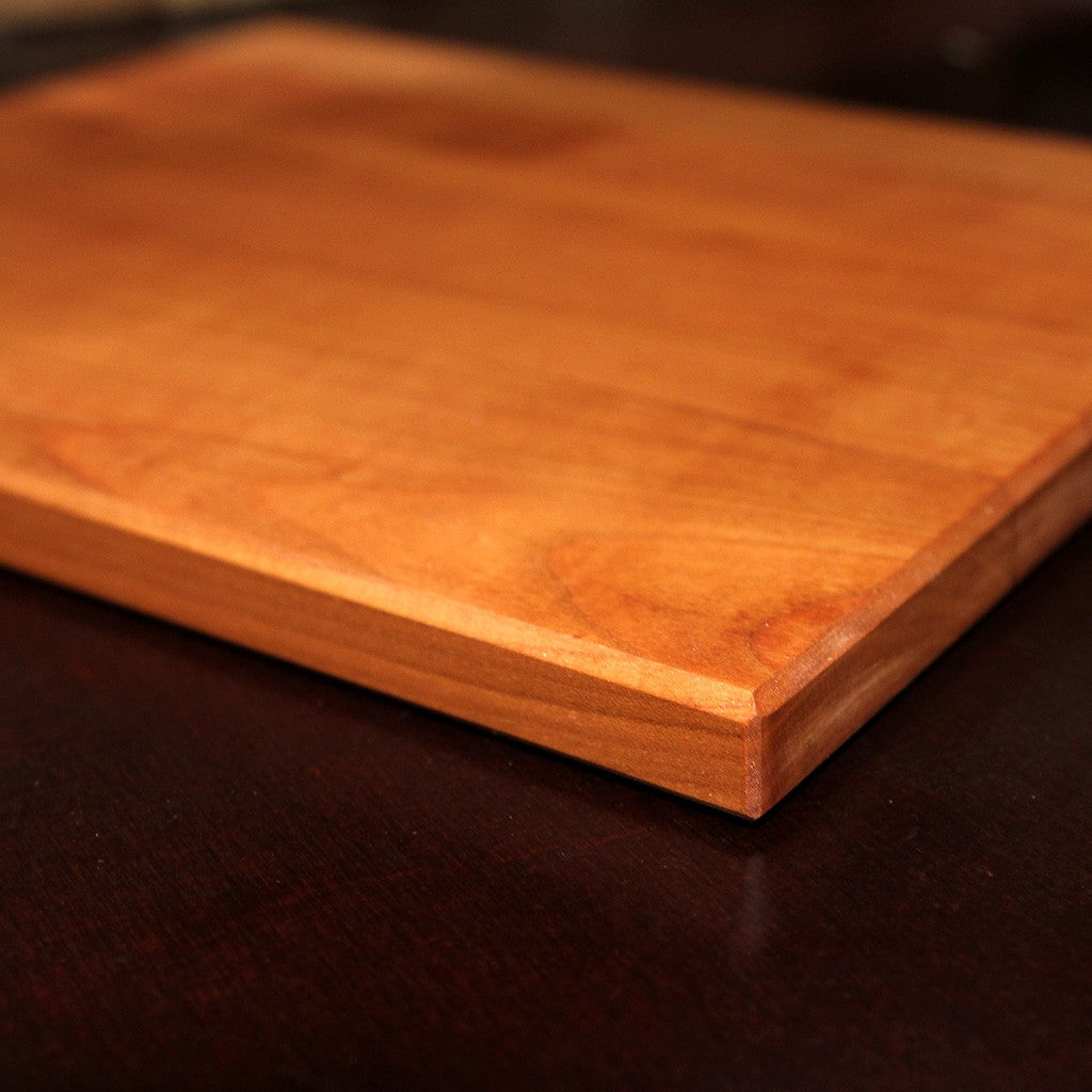 Solid Cherry Cutting Board detail view