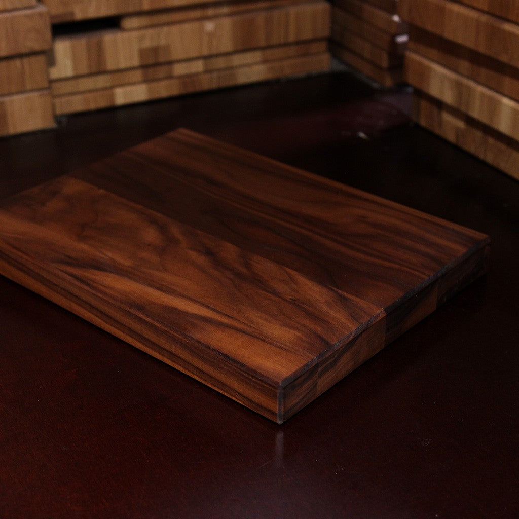 Solid Walnut Cutting Board detail view