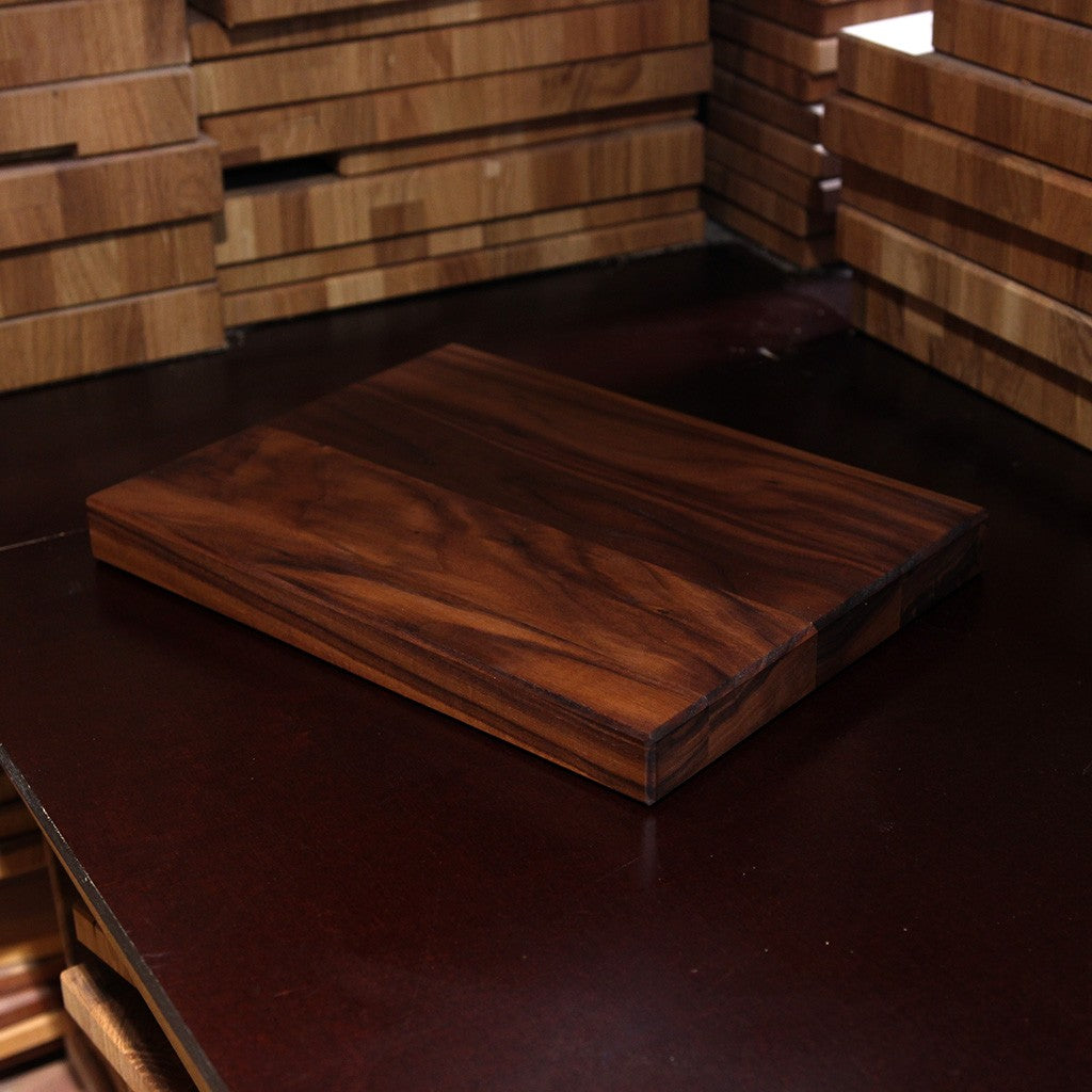 Solid Walnut Cutting Board detail view