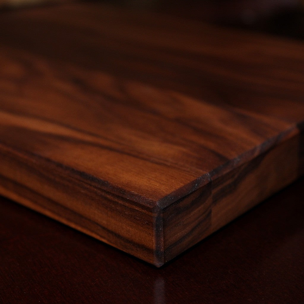 Solid Walnut Cutting Board detail view