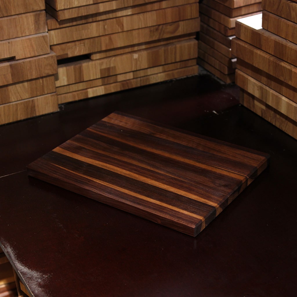 Solid Walnut Cutting Board detail view