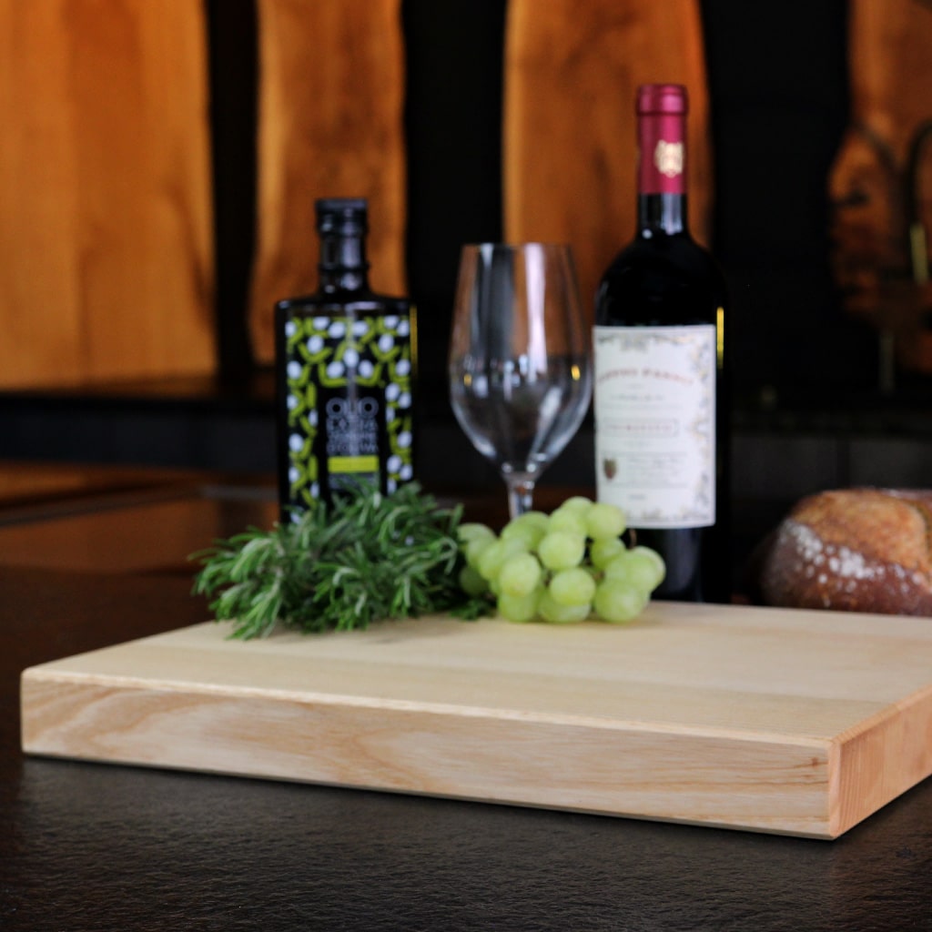 Solid Ash Cutting Board detail view