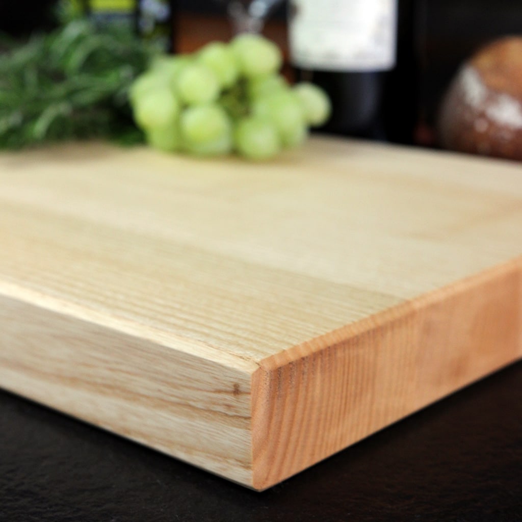 Solid Ash Cutting Board detail view