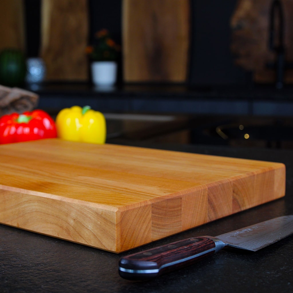 Solid Cherry Cutting Board handcrafted in Germany