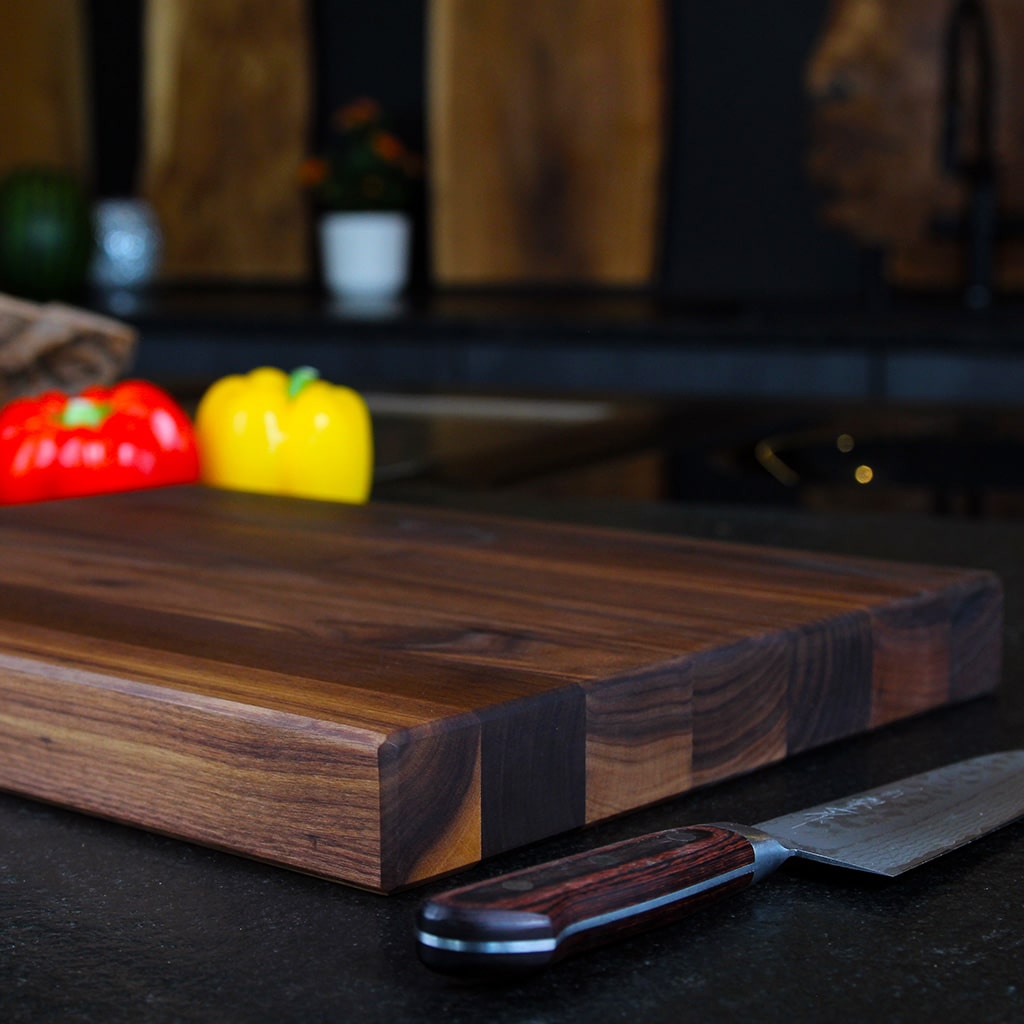 Crafted from solid walnut