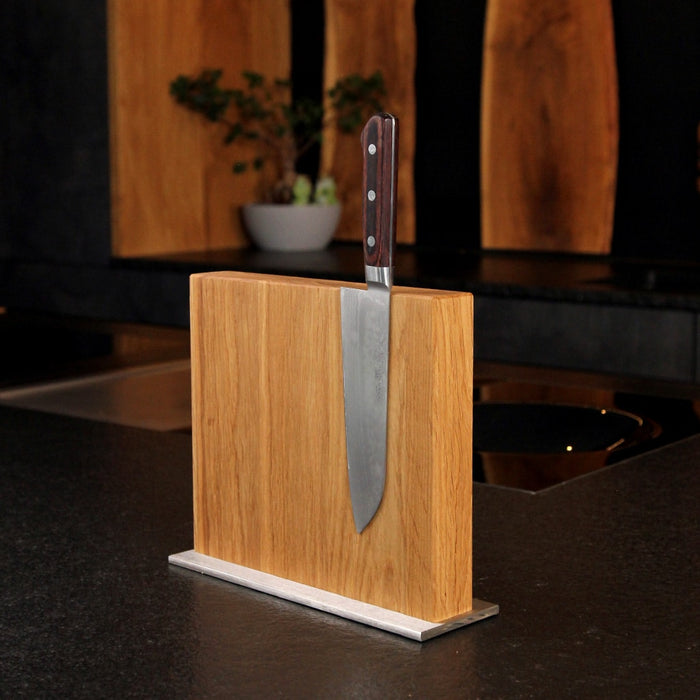 Oak Magnetic Knife Block